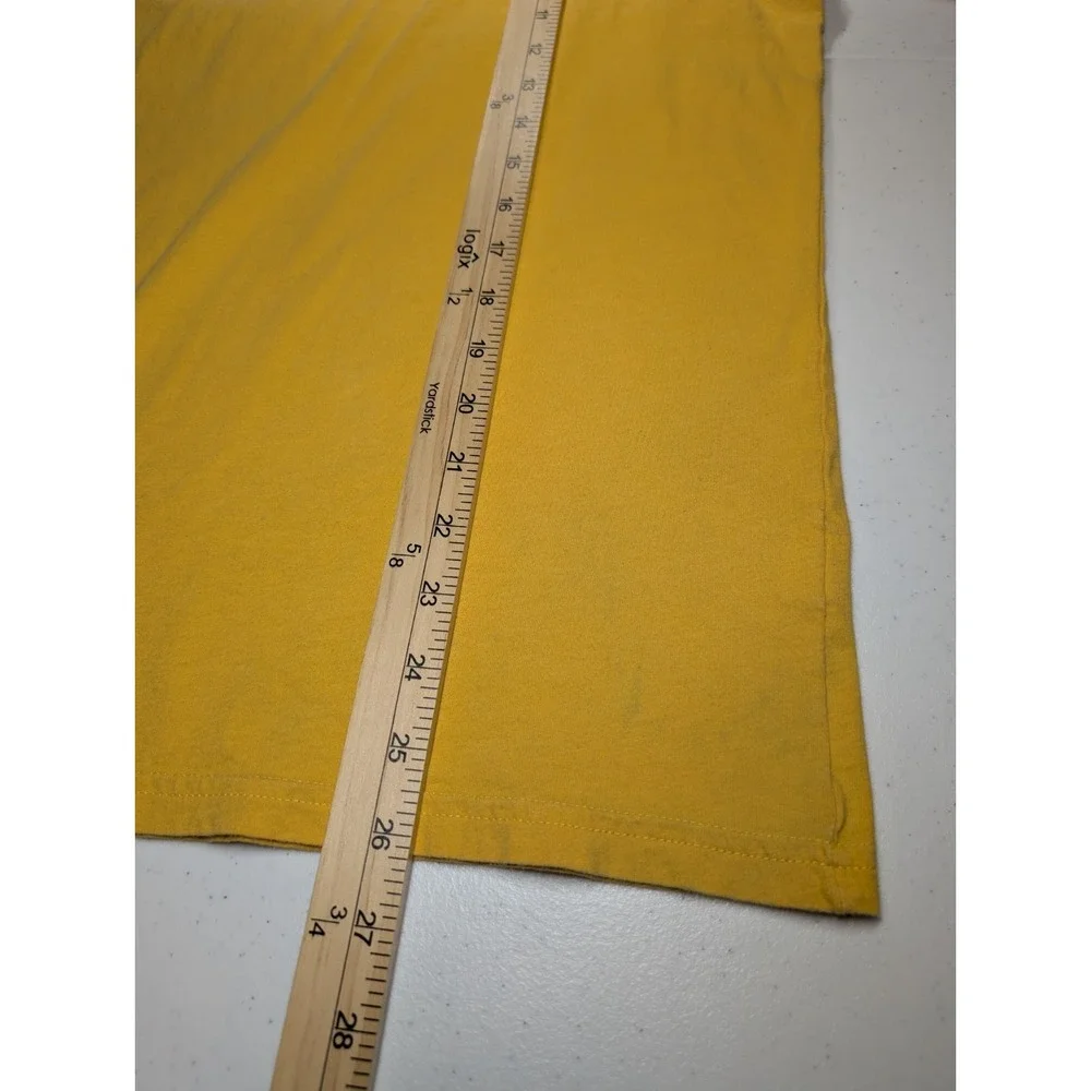The North Face‎ Long Sleeve T Shirt Adult Small Yellow Never Stop Exploring Logo